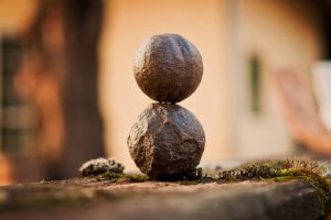 stacked up rocks 